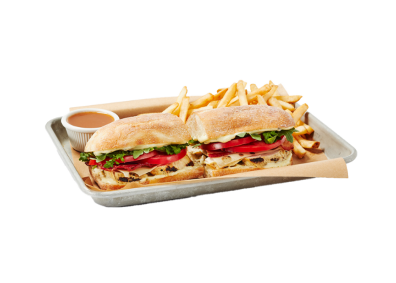 Ciabatta-poulet,-bacon-et-pesto